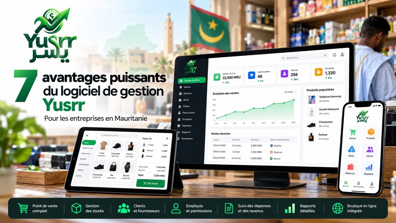 logiciel de gestion mauritanie yusrr pour les entreprises